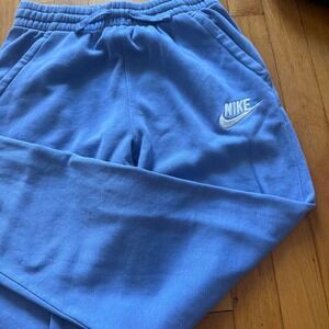 Nike Kids Blue Purple Fleece Jogger Sweatpants Youth XL Athleisure